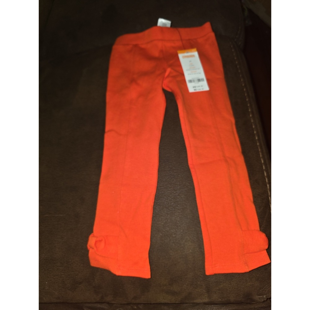 Gymboree right meow orange ponte pants size 2t nwt